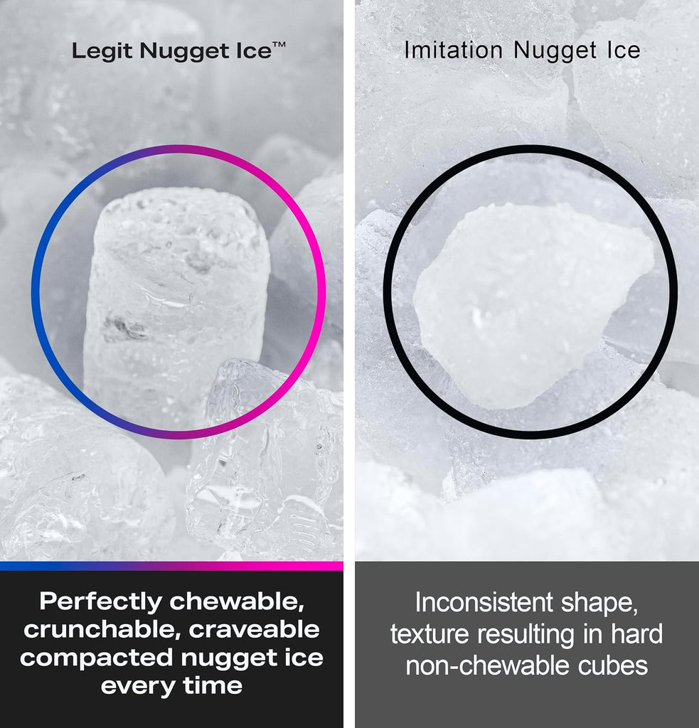 2.0 with 0.75 Gallon Tank, Chewable Crunchable Countertop Nugget Ice Maker, Scoop included, 38 lbs in 24 hours