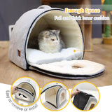 Cat Bed for Indoor Cats，Foldable cat cave，Anti-Slip & Water-Resistant Bottom，cat Houses for Indoor Cats or Small Dogs