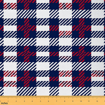 Check Plaid Upholstery Fabric Soft 2 Yards