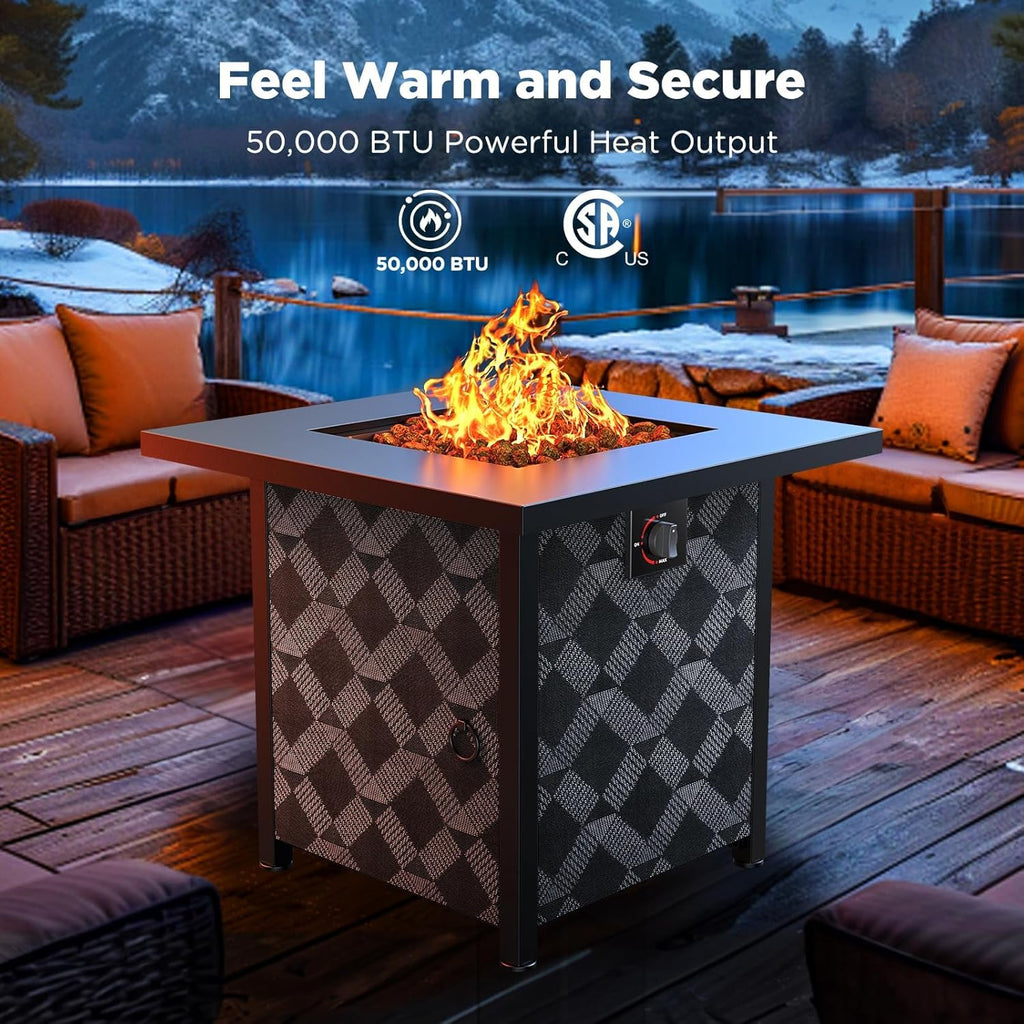 28 Inch Propane Fire Pit - Propane Table