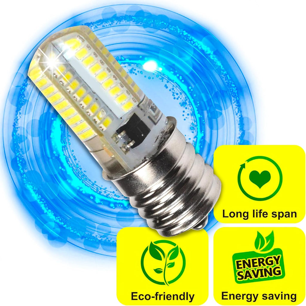 E17 Base 72 SMD 3014 Silicone Crystal LED Bulbs Dimmable 110V Warm White Compatible
