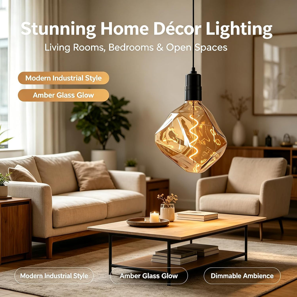 T170 Large Oversized Edison LED Filament Bulb, 4W Dimmable