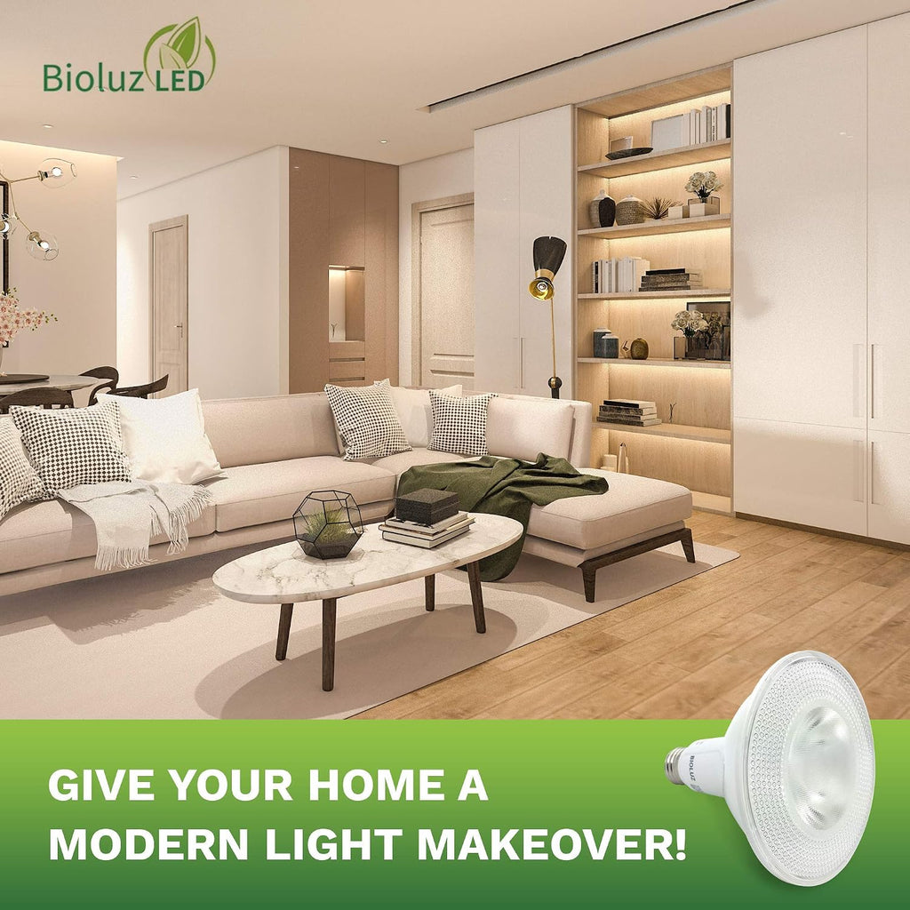 4 Pack PAR38 LED Light Bulb 90 CRI 12W = 100-120 Watt Replacement, Soft White 3000K, Dimmable Light Bulbs Flood