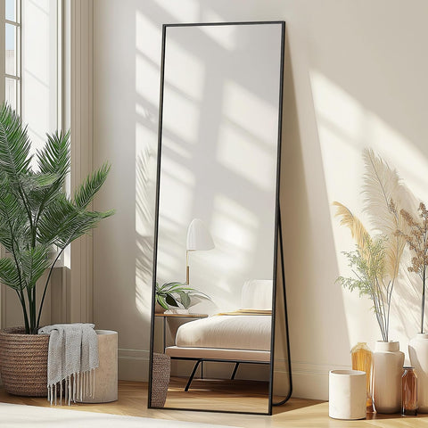 Wall Full Length Mirror,Standing Mirror Full Body,Large Floor for Wall Door Bedroom Bathroom Living Room with