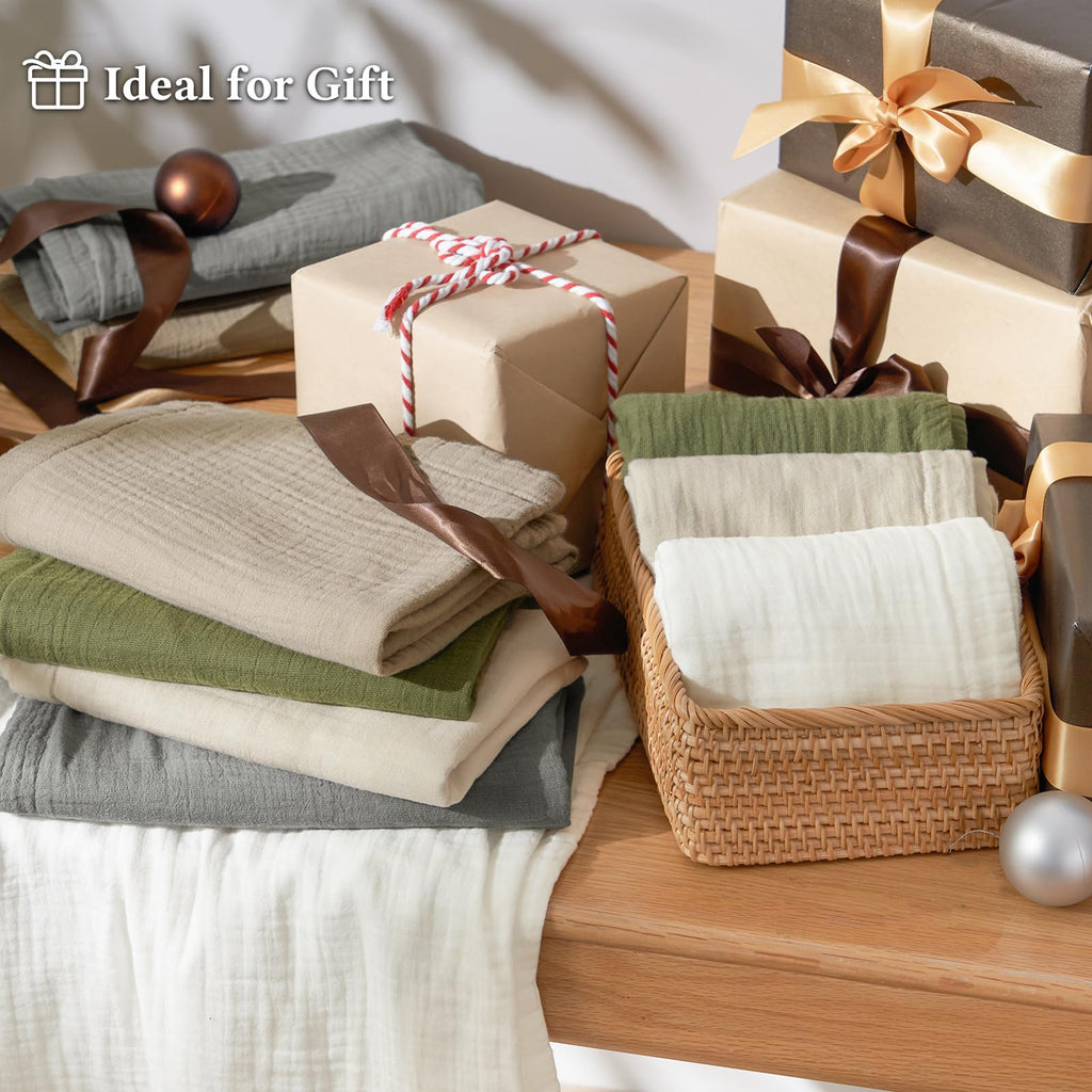 Natural Cooling Muslin Duvet Cover Set Linen