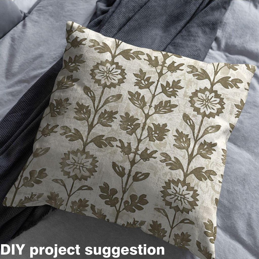 Floral Fabric by The Yard Vintage Tulip Floral Upholstery Fabric Flower Farmhouse Waterproof Indoor Outdoor Decor for