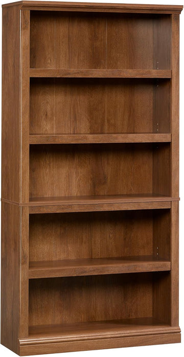 5-Shelf Split Bookcase/ Book shelf, Oiled Oak finish