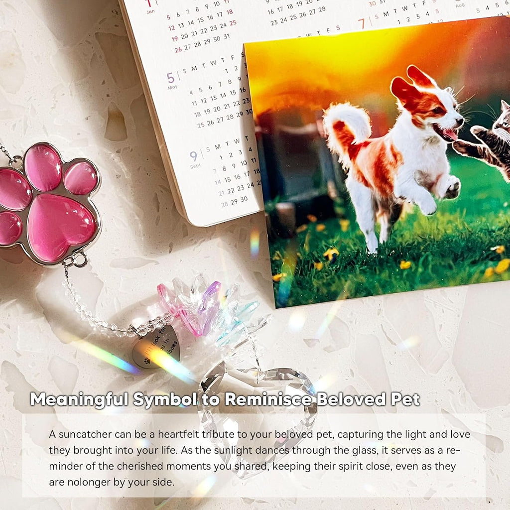 Dog Memorial Gifts, Pet Memorial Suncatcher, Loss of Dog Sympathy Gift