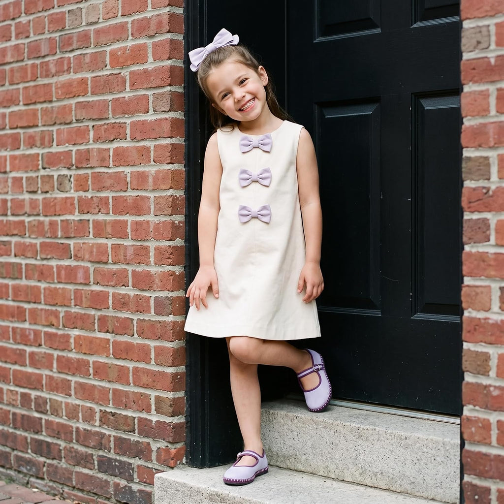 Missy Kids Mary Jane Flats School Shoes for Girls with Adjustable Buckle