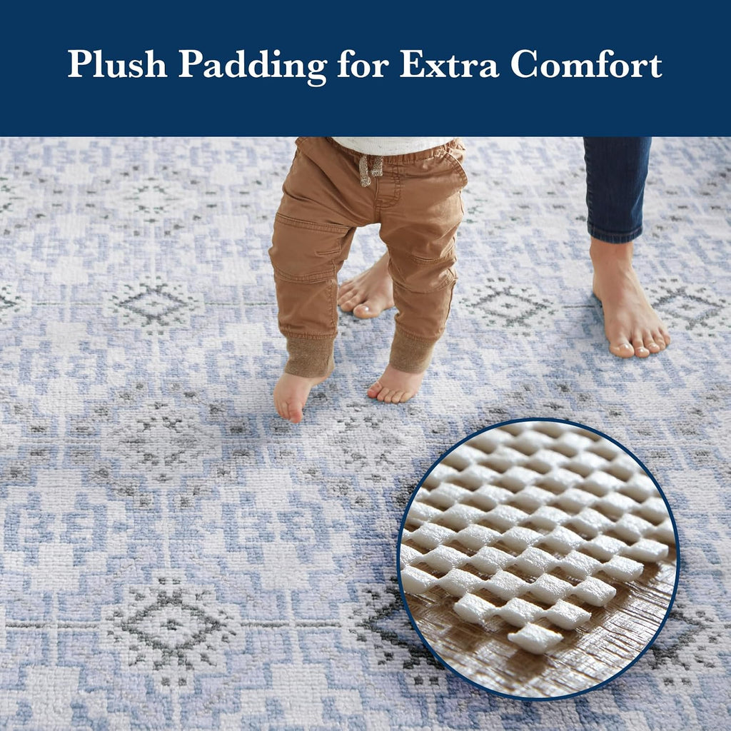 5x7 Ft Rug Pad Gripper for Hardwood Floors, Non Slip Rug Pads for Area Rugs, Thick Rug Grippers for Tile Floors - Set of 35