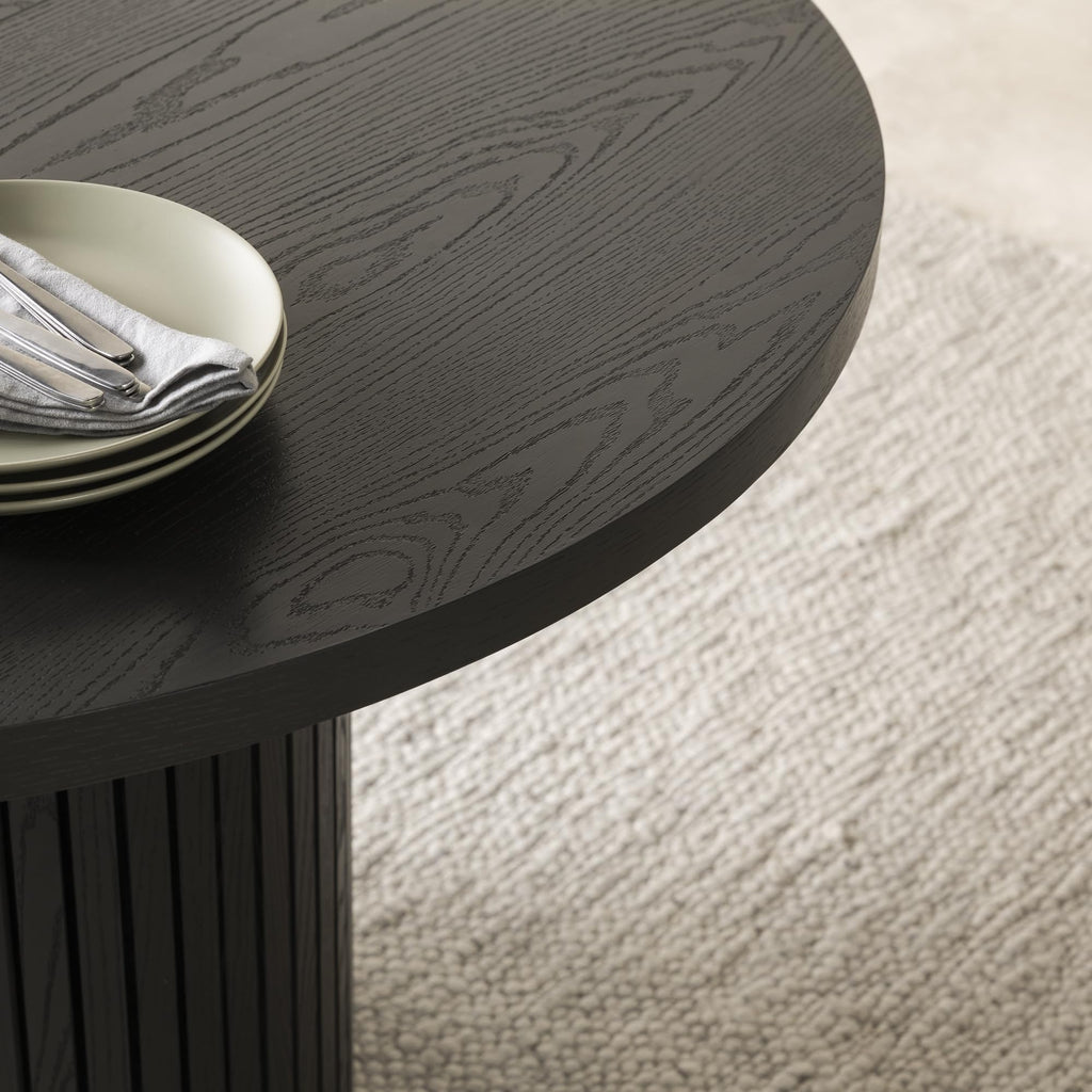 Round Dining Table, Black