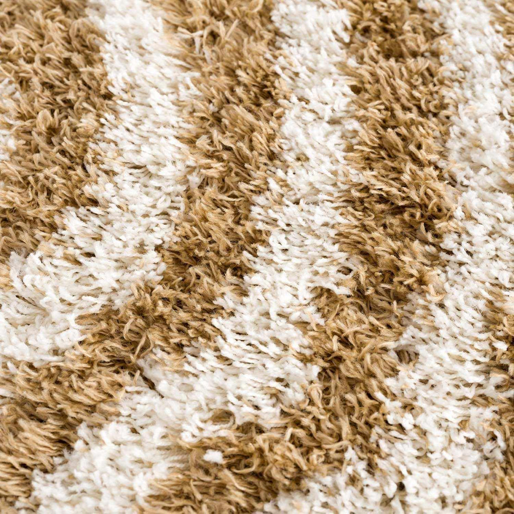 Stratosphere Area Rug - Abstract Striped Circles Swirl Ombre - Bohemian Transitional Modern Contemporary Boho - Plush