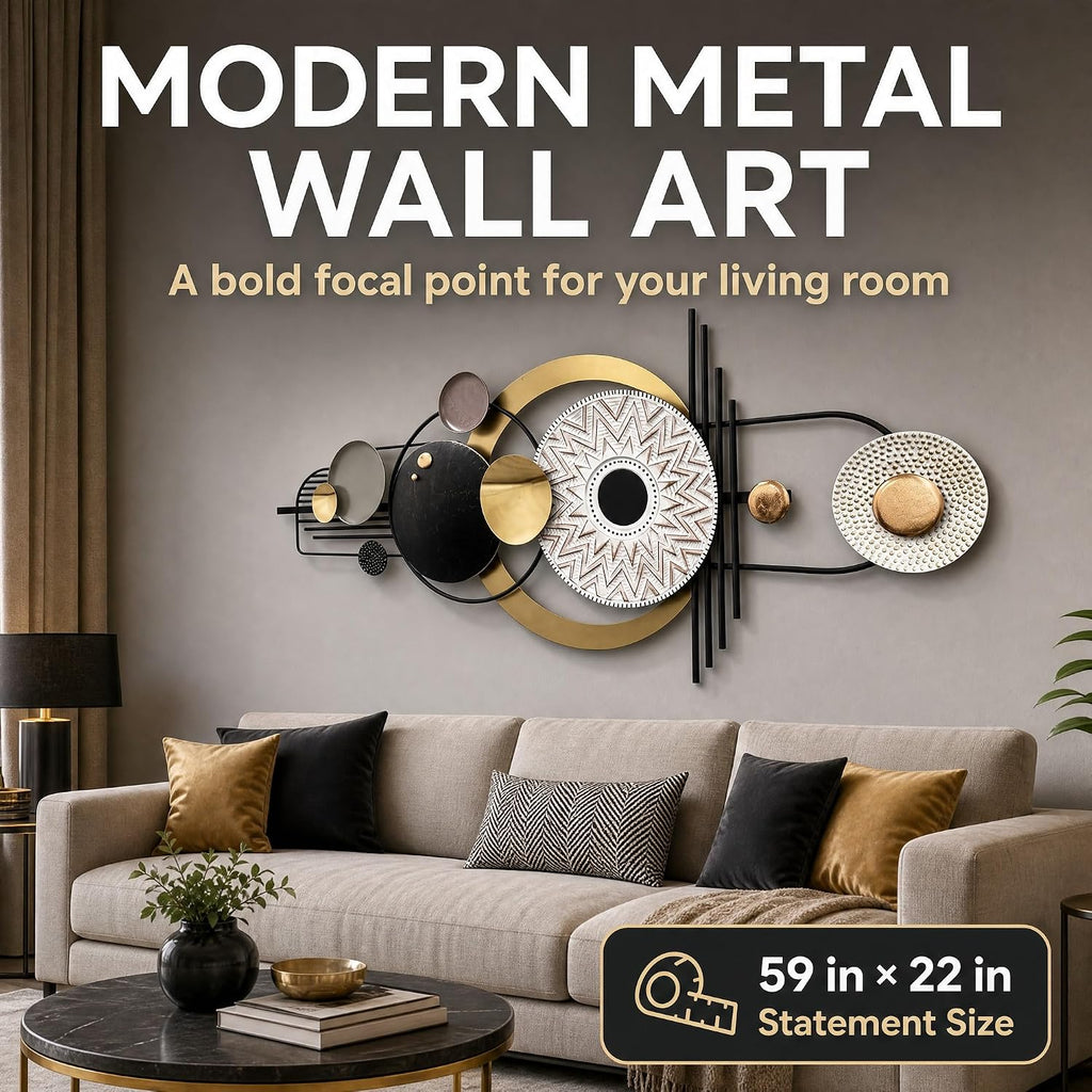 Large Modern 3D Wall Art Metal Sculpture