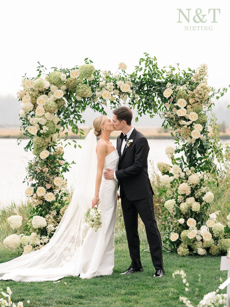 Artificial Flowers Real Touch Foam Rose Flower with Stems Decoration, 50Pcs