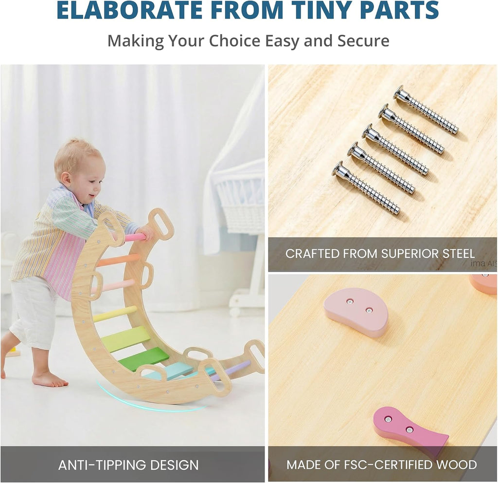 Triangle Set, Toddler Climbing Toys Indoor 7in1 Foldable