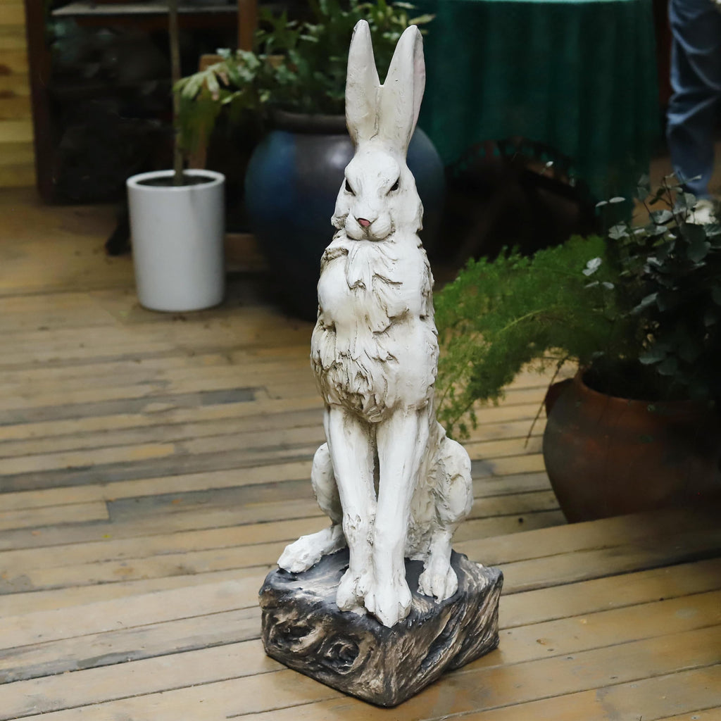 30''H Large Size Noble Sitting Rabbit Statue Easter Bunny Sculpture