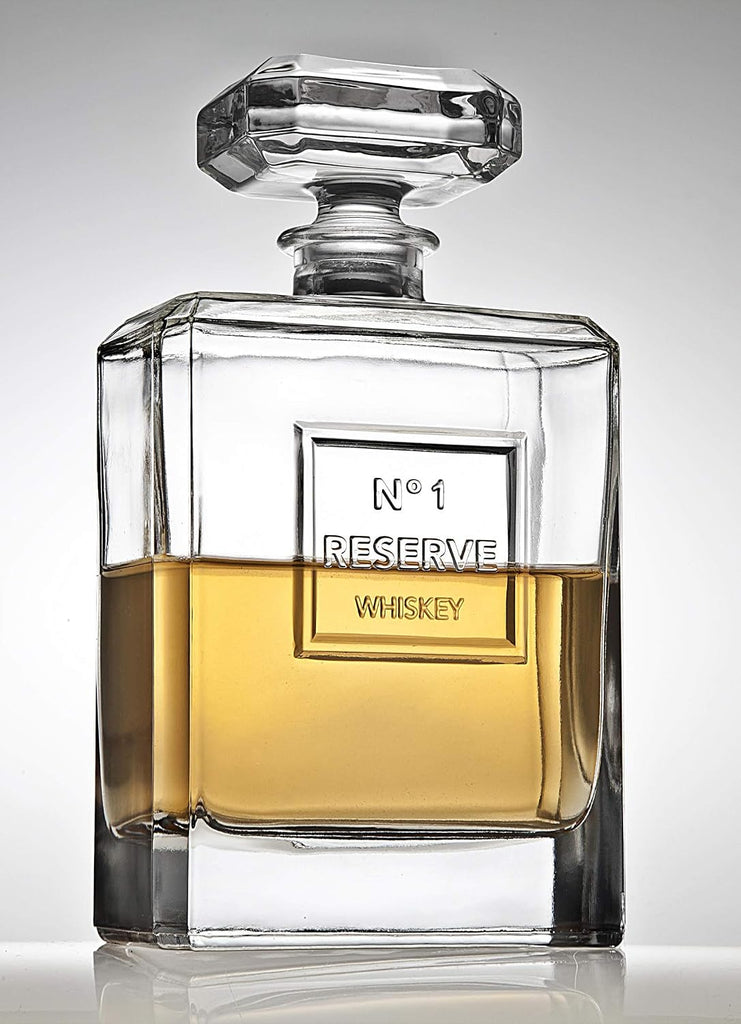 Whiskey Decanter, Liquor Decanter, for Liquor, Scotch, Cocktails & Bourbon - 40oz, Reserve Collection