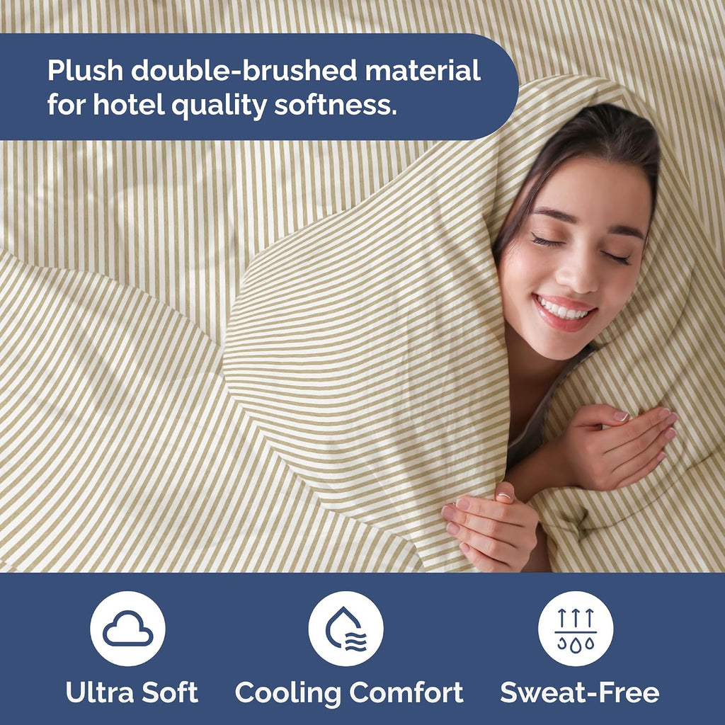 Duvet Cover Queen Set - Extra Soft Queen Duvet Cover 90 90 with 2 Pillow Shams - Hotel Luxury Easy Care & Fade Free