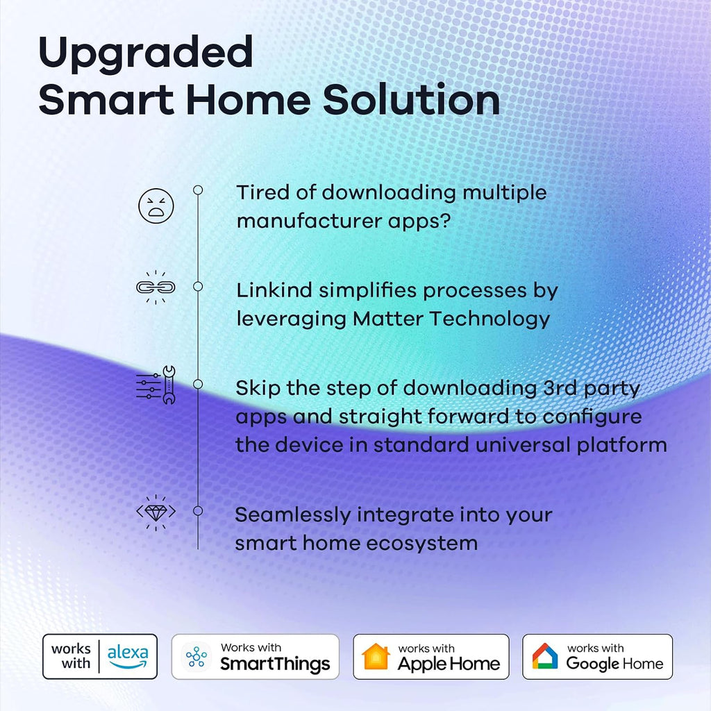 Matter Smart Light Bulb, Smart Bulbs Compatible with Alexa/Apple Home/Google Home, Color Changing Light Bulbs