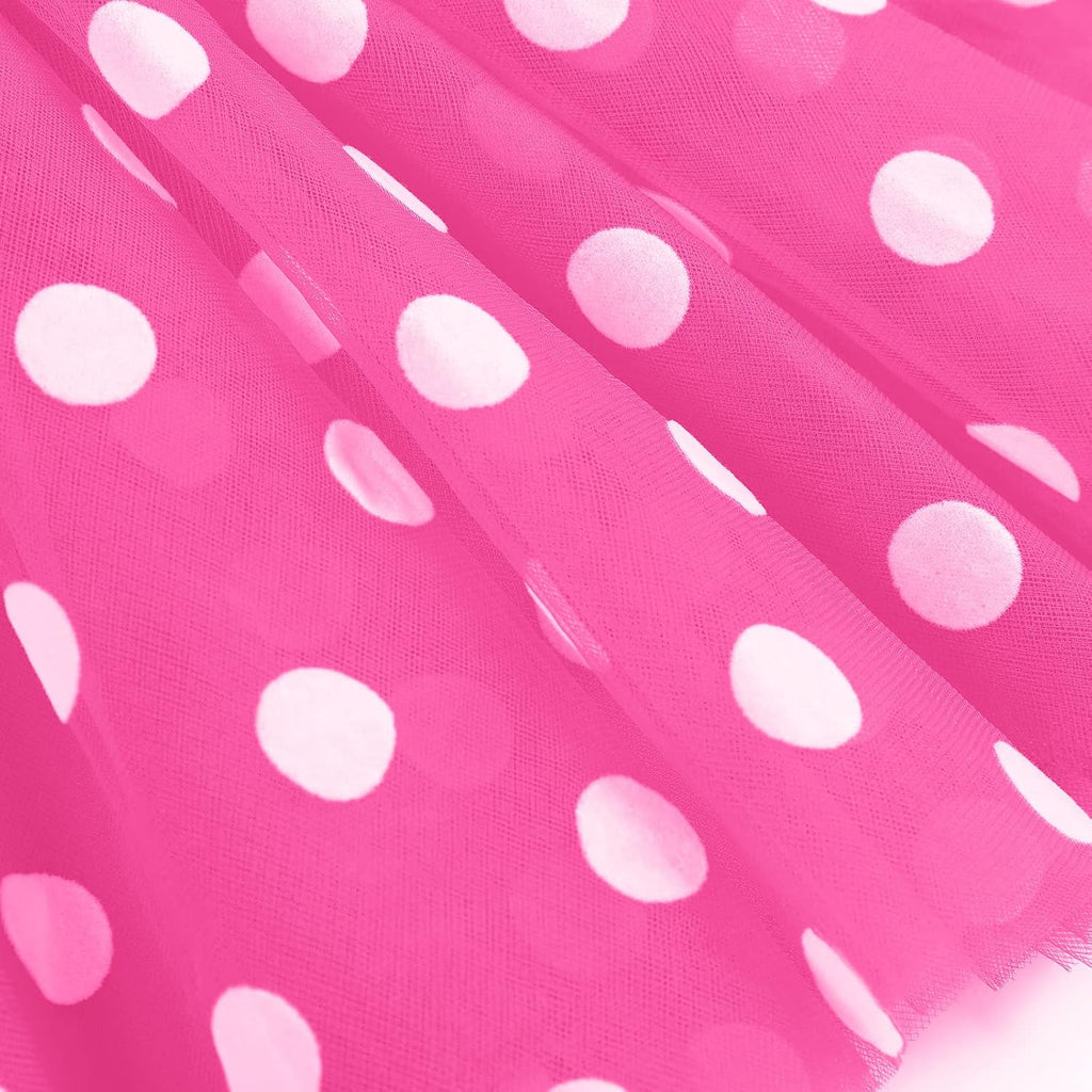 Baby Girls 1st 2nd Birthday Dress Polka Dots Tulle Tutu Cake Smash Summer Party Photo Props