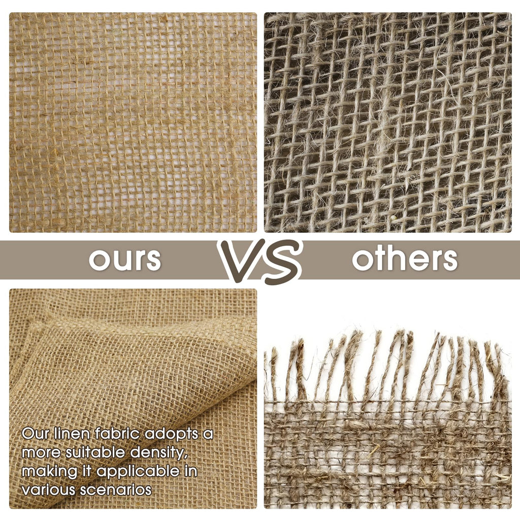 Burlap Fabric Roll - Garden Burlap Fabric Roll Natural Jute Outdoor Fabric Burlap Weed Barrier Trees Trunk Wrap for