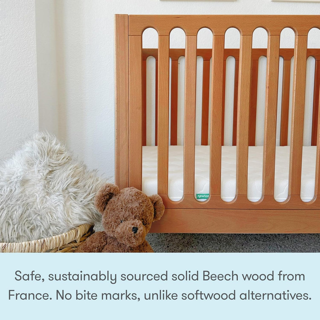 Galileo 3-in-1 Convertible Standard Crib - Chestnut | Standard Crib, 3-in-1 Convertible, Toddler Bed Conversion Kit