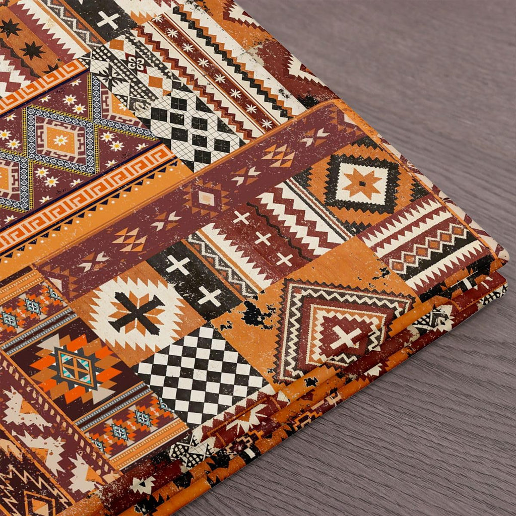 Native American Fabric By The Yard Traditional Upholstery Fabric Tribal Ethnic Grunge Vintage Aztec Decorative Fabric