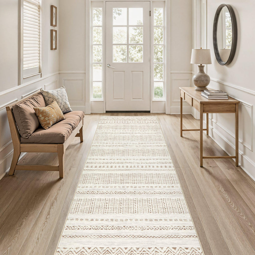 Hallway 3x8 Runner Rugs Washable Boho Moroccan Soft Rug