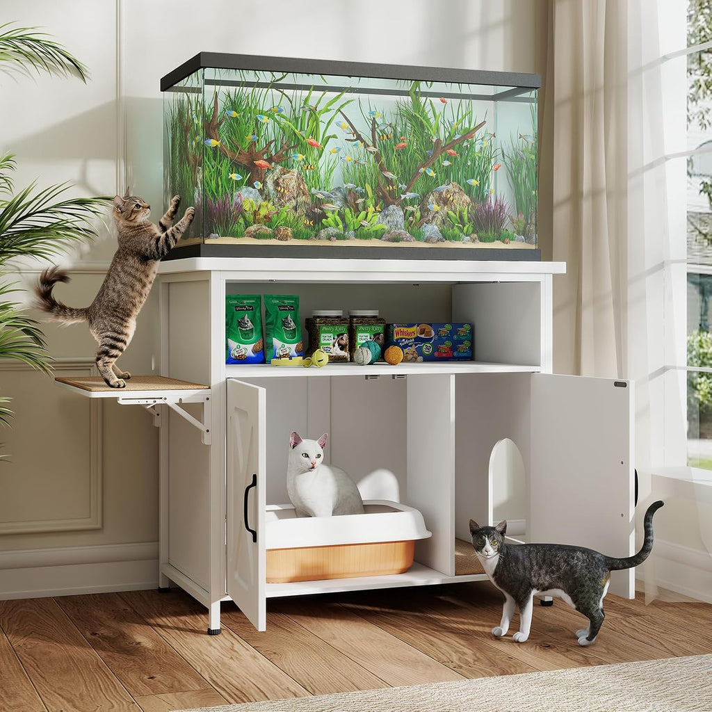 40-50 Gallon Fish Tank Stand, Aquarium Stand, White