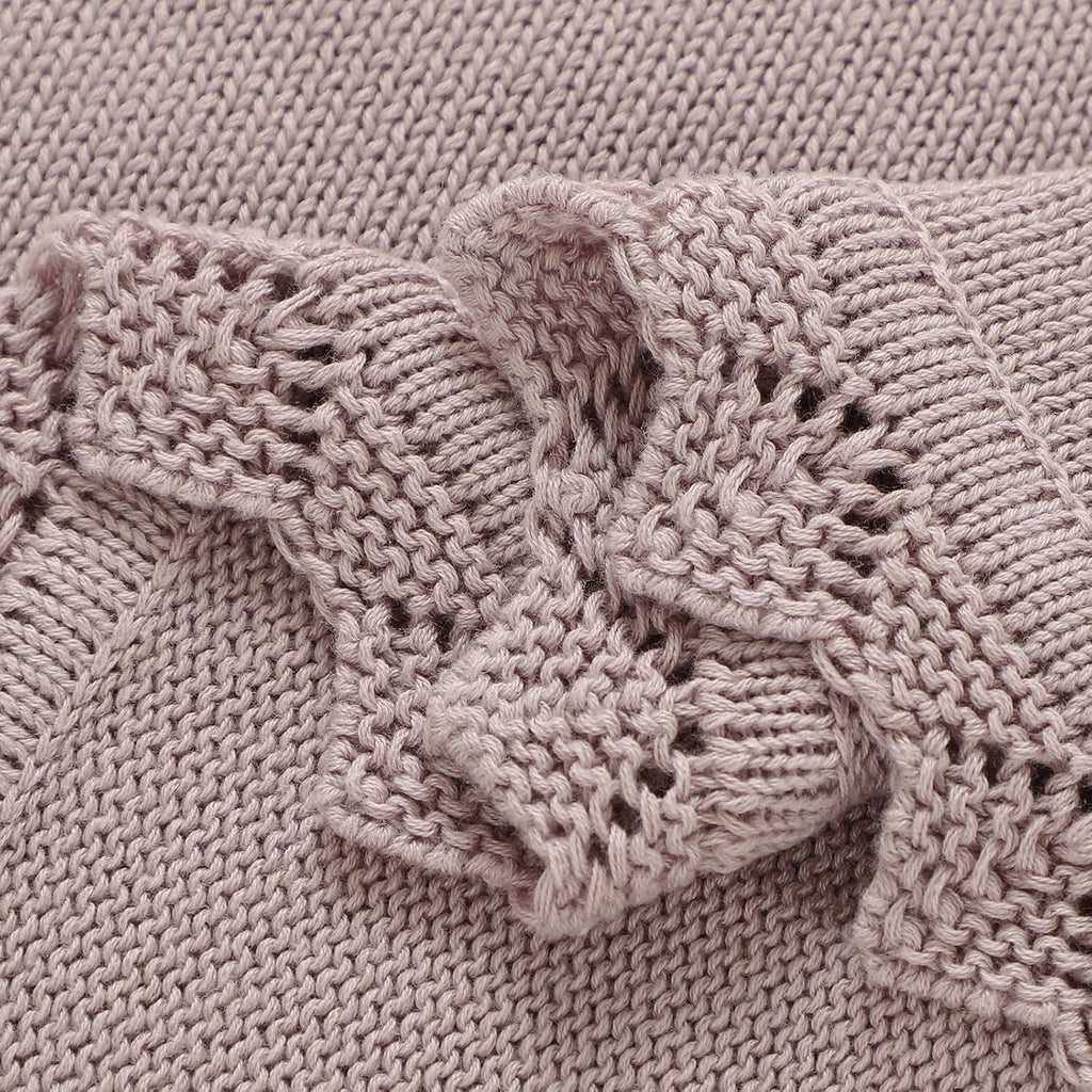 100% Traceable Cotton Baby Blanket for Girls Boys, 40x30 Inch, Pink