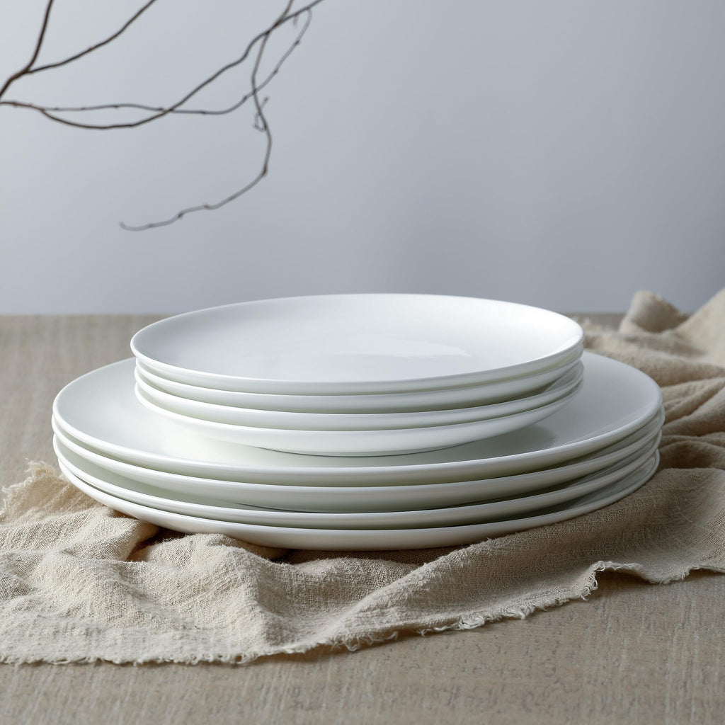 Lain Blair Bone China 12-Piece Dinnerware Set, White