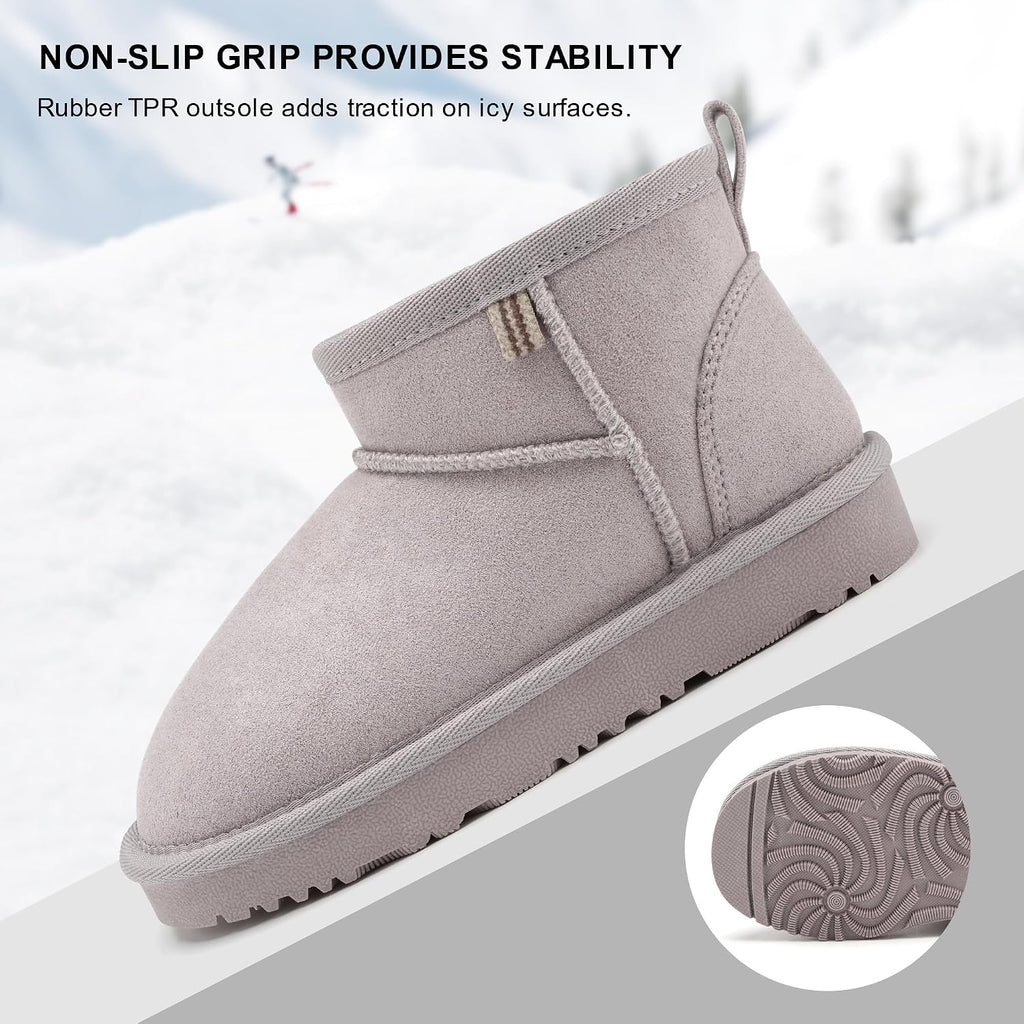 Kids Snow Boots Girls Boys Winter Ankle Boots