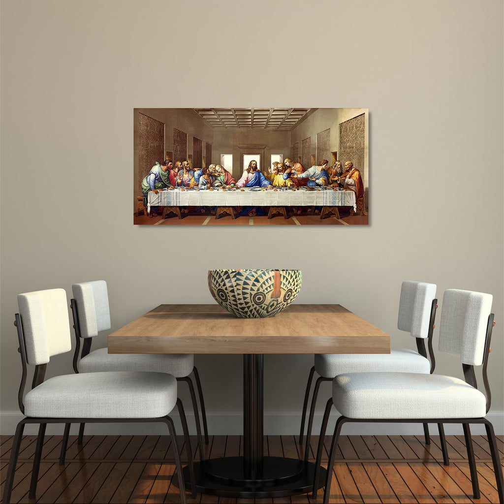 The Last Supper Wall Art Canvas Prints 36x18