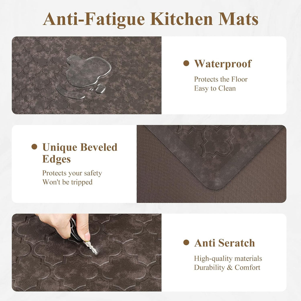 Anti Fatigue Kitchen Mats for Floor 20"x60", Cushioned Standing Mat | Non Slip Waterproof Kitchen Runner Rug, Heavy