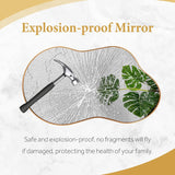 Irregular Wall Mirror - Wall Mirrors Decorative 20"x36" Gold Asymmetrical Mirror Tempered Glass Aviation Aluminum