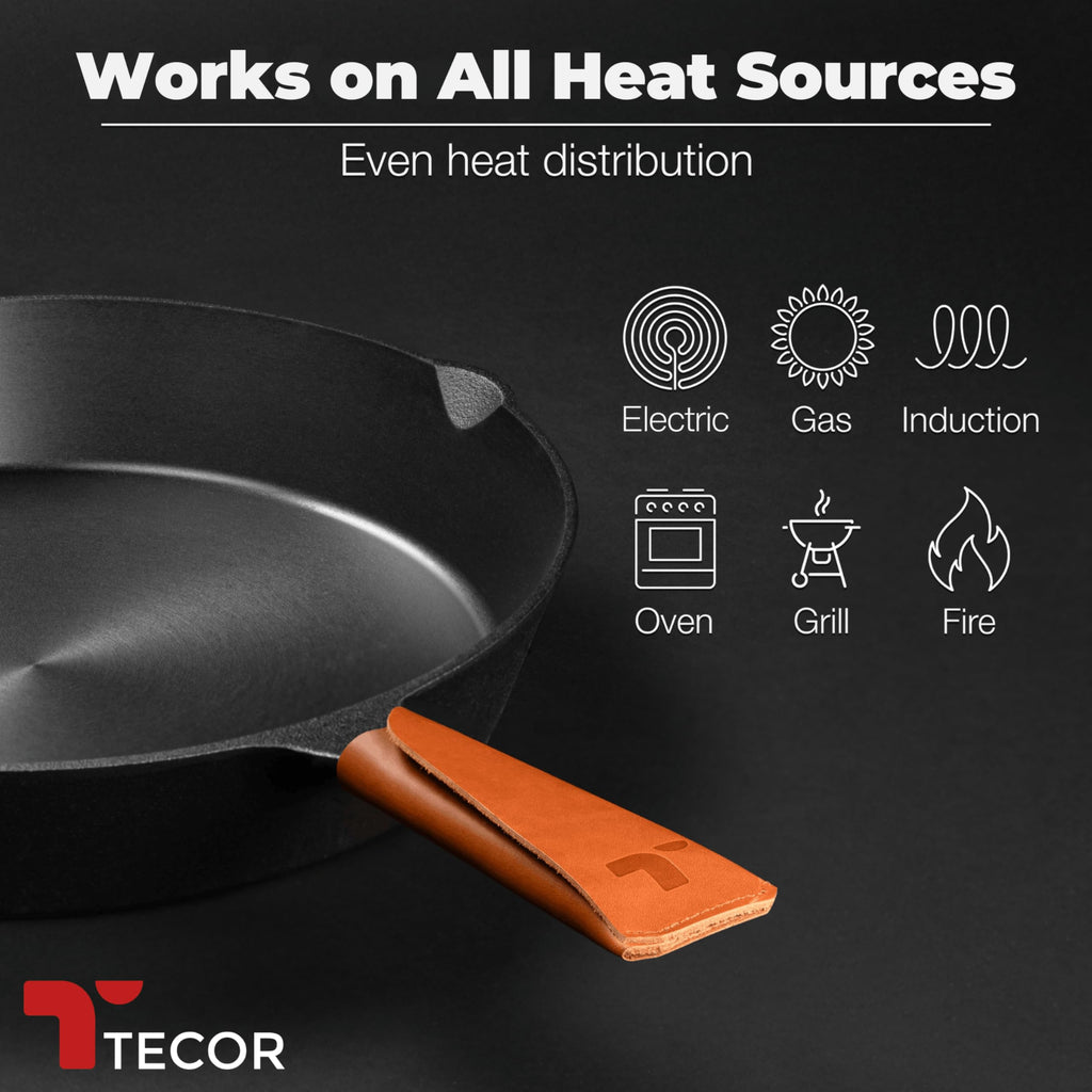 Polished Cast Iron Skillet 12 Inch | No PFAS I German-Engineered