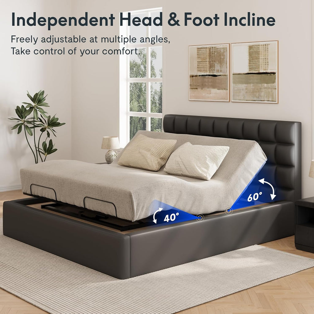 S3K-Lite King Adjustable Bed Base, Zero Clearance & Zero Gravity