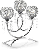 3 Arms Crystal Candle Holders Bowls Tealight Candelabras Candlestick Candle Stand OrnamentsHome Decoration