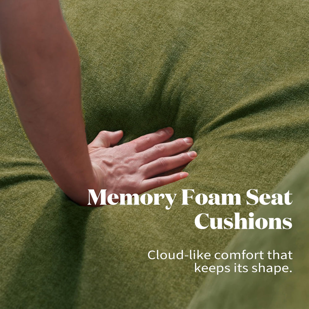 Cloud Modular Corner Sectional, Oversized Deep Seat Comfort, Luxe Chenille