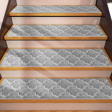 Non-Slip Stair Treads 8x30 in 7 Pack for Wooden Steps Indoor