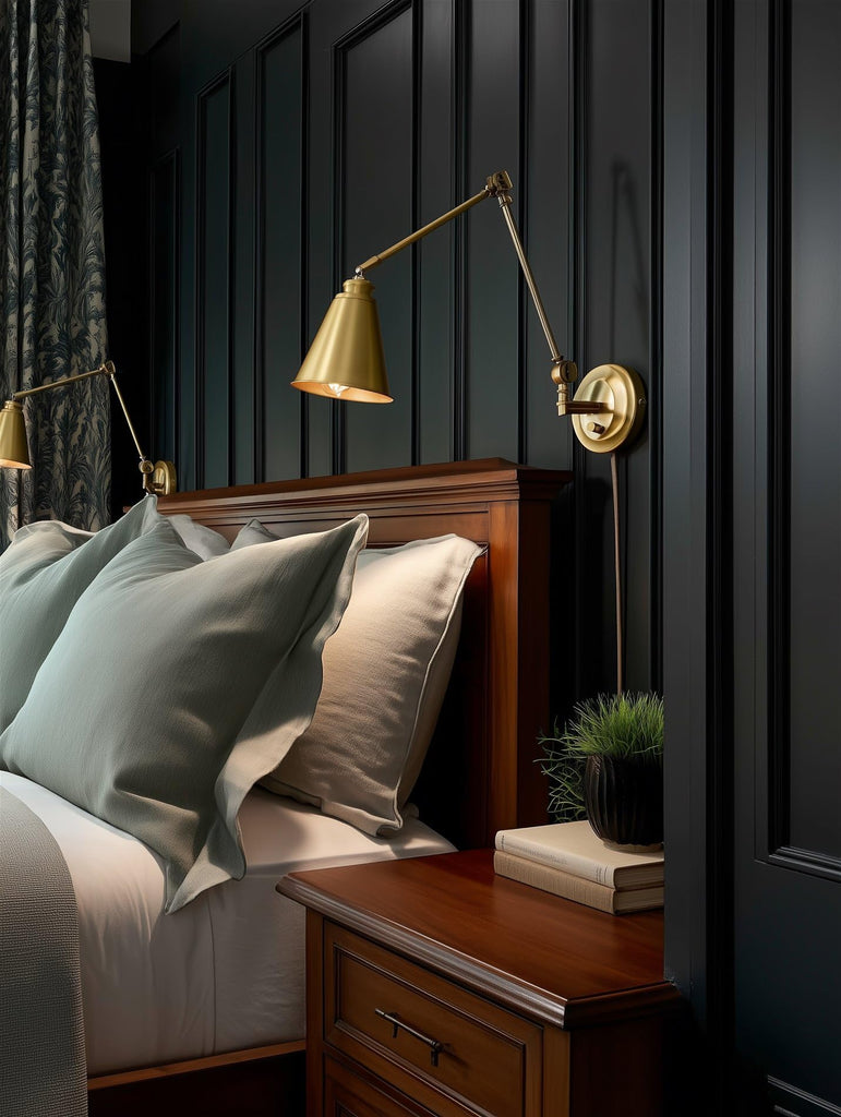 Ellis 18" Modern Swing Arm Wall Sconce, 2-Pack