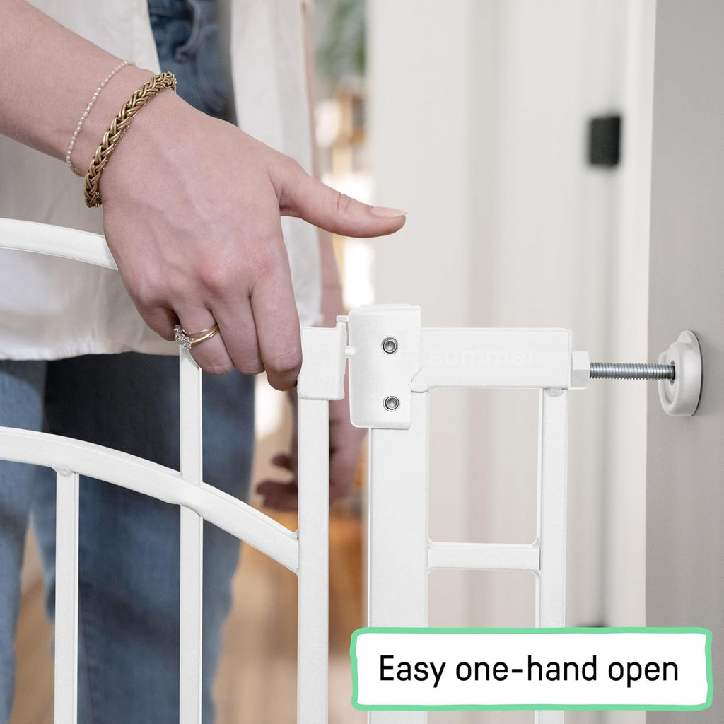 Decorative Extra Tall Baby Gate & Dog Gate, 28.5"-48" Wide, 36" Tall, Hardware or Pressure Mounted, Install on Top or
