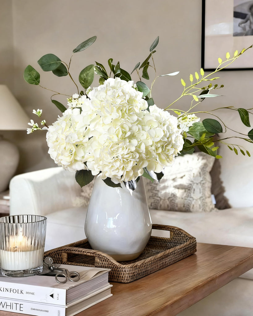3Pcs White Artificial (Ivory White)
