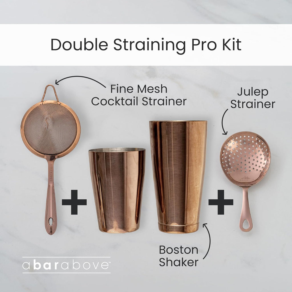 Boston Cocktail Shaker Set Weighted 18 and 28 Oz Antique Copper - Set of 2
