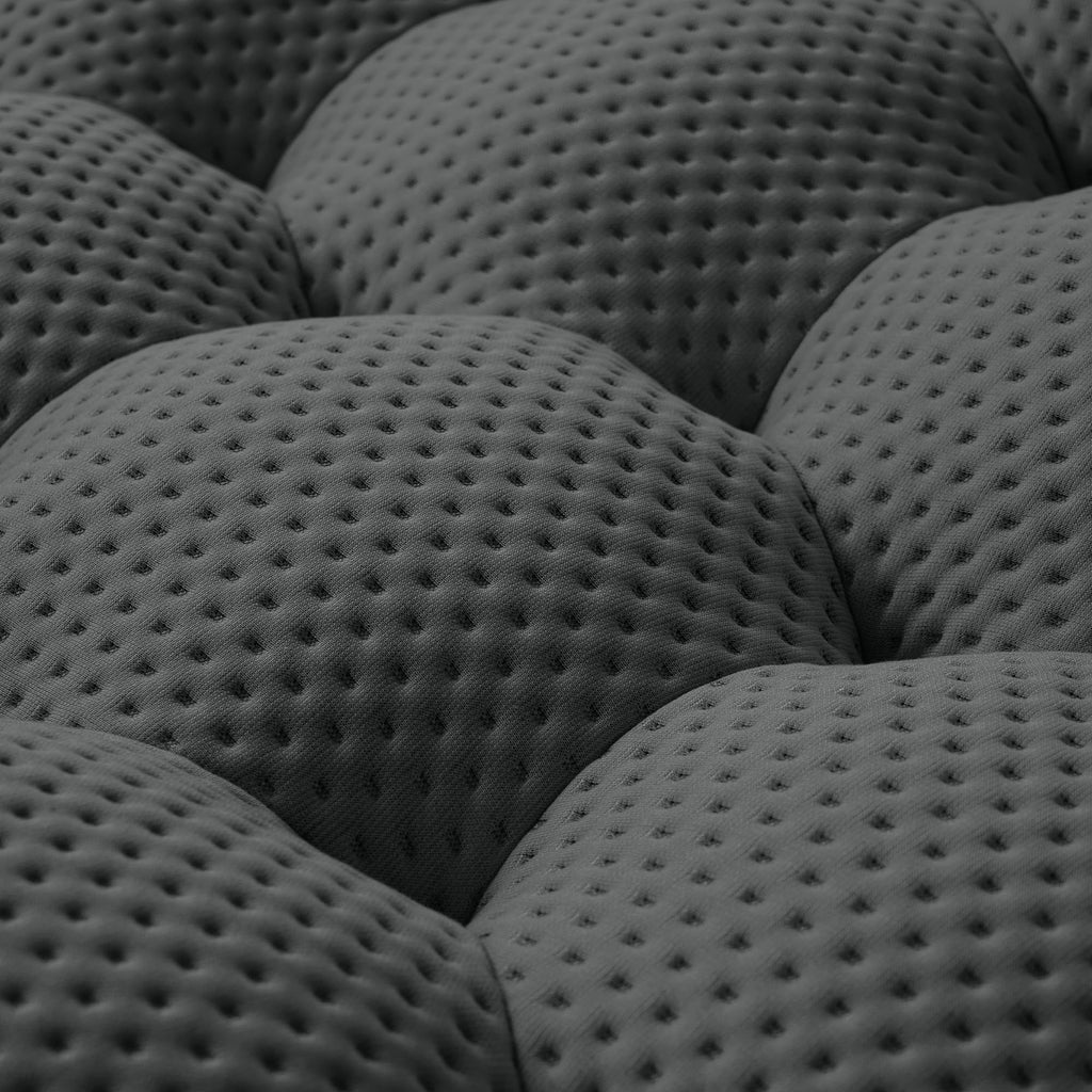 Bubble Couch, Modern Curved Couch, Memory Foam Round Lazy Floor, 3D Honeycomb Bubble Curved Sofas (Dark Grey, 98.43")