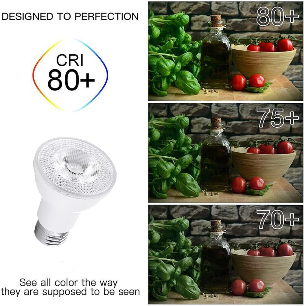 PAR20 Flood Light Bulb, Bright Light Bulbs 9W (90W Equivalent) Recessed Lighting, 720 Lumens, 4000k Soft White, E26