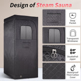 Somavapor Portable Sauna Box Steam Room: Home Sauna Tent Kit for Personal Full Body Use Detox and Relaxation