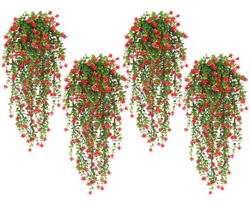 Artificial Hanging Plant 4pc Fake Hanging Plants Draping Greenery Decor