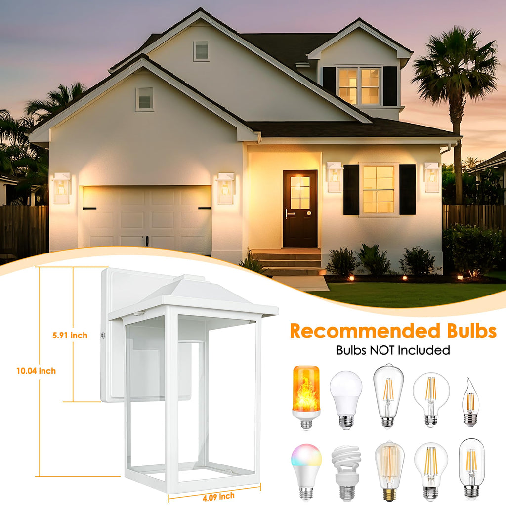 Outdoor Wall Light Fixture, Exterior Waterproof Porch Lighting