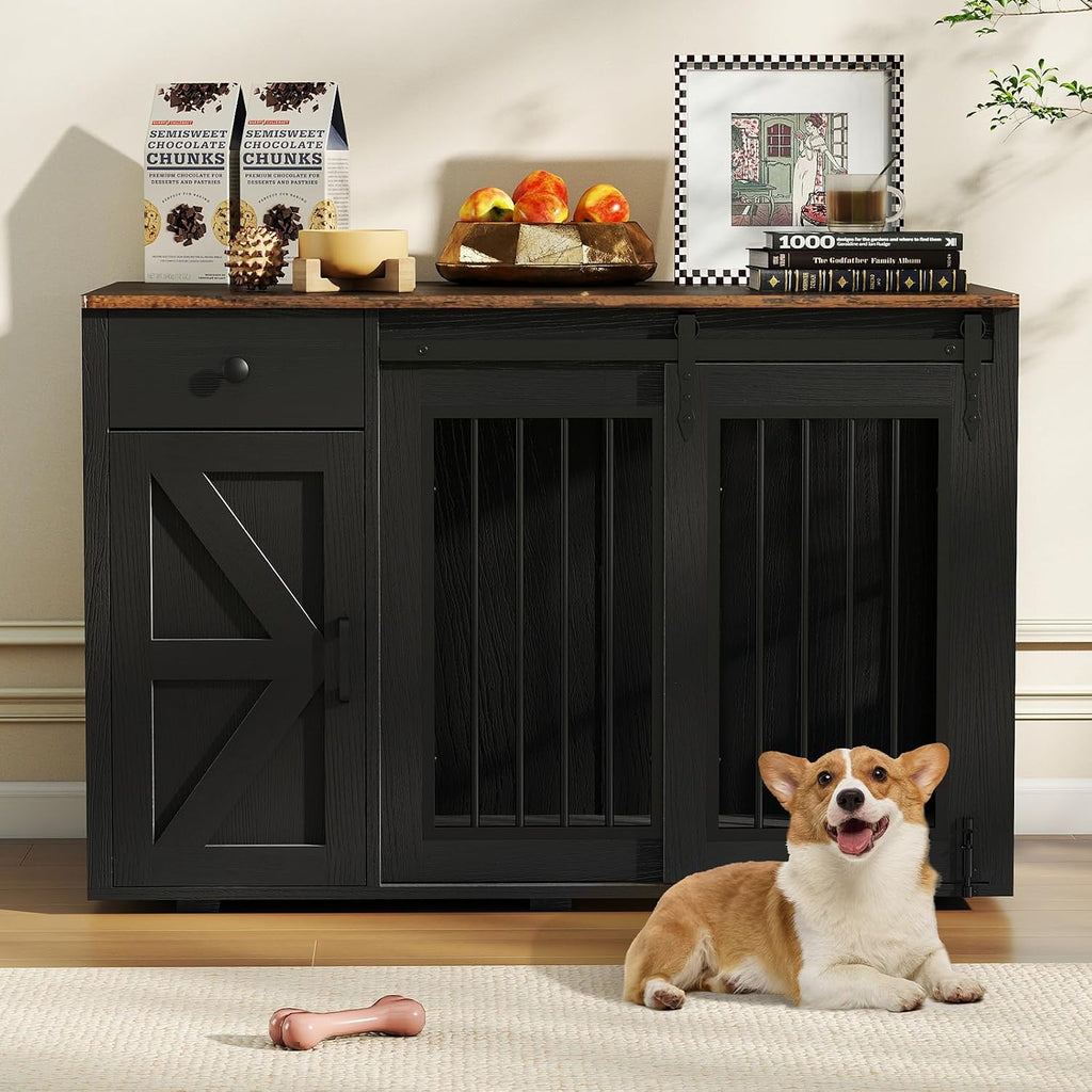 Dog Crate Furniture, Dog Kennel ( Left Facing Door)